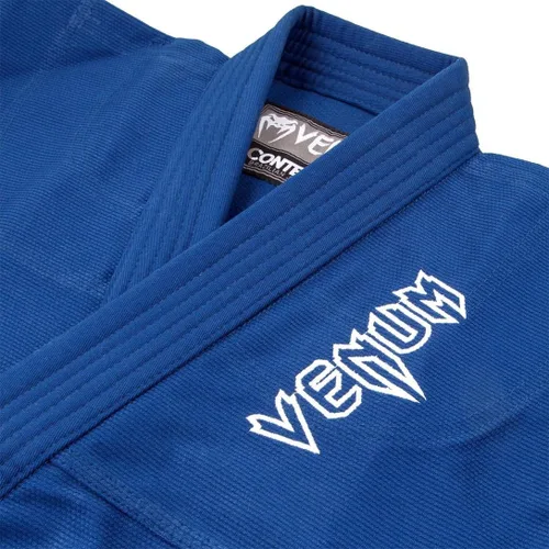 Vista 4 de Venum Contender BJJ Gi (cinturón blanco libre incluido) (para niños), azul - C00