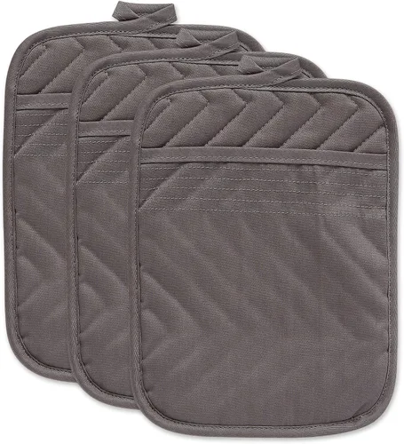 Vista 12 de DII Juego de agarraderas de algodón acolchado resistente al calor, diseñado con espacio para personalizar, permitiendo un diseño personalizado, 7 x