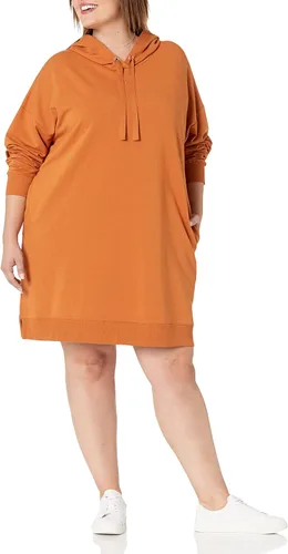 Vista 4 de The Drop Vestido mini Iona tipo sudadera holgado de manga larga con capucha para mujer