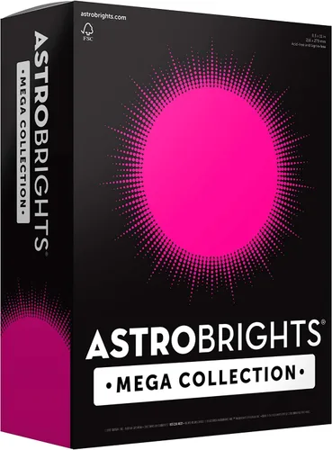 Vista 8 de Astrobrights Mega Collection, cartulina coloreada