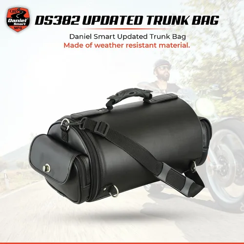 Vista 2 de Daniel Smart - Bolsa enrollable para motocicleta con múltiples bolsillos, asegura tu equipaje y cosas con facilidad, incluye cubierta de lluvia