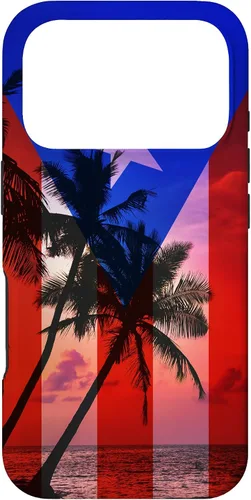 Vista 30 de Tropical Ocean Vibes Puerto Rico Flag - Funda para iPhone 17