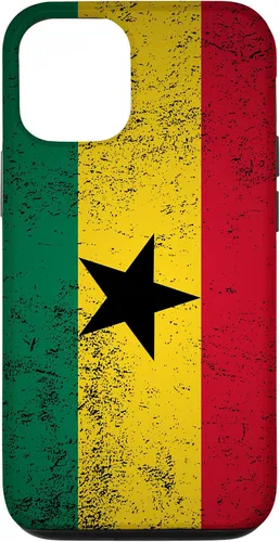 Vista 28 de Grunge Ghana Flag Vintage Accra West African Ghanaian Gift Case for iPhone 17