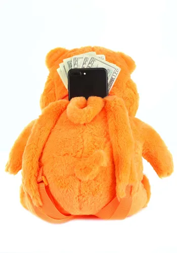 Vista 3 de Mochila de Peluche Naranja Hungry Hungry Hippos Multicolor