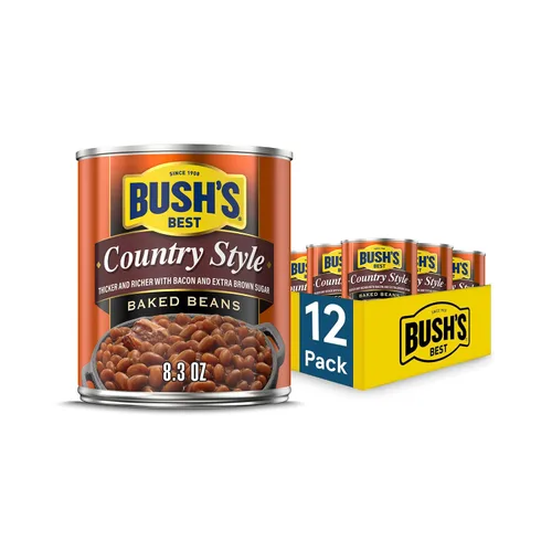 Vista 27 de BUSH'S BEST Frijoles horneados curados de arce en lata (paquete de 12) Fuente de proteína y fibra, bajos en grasa, sin gluten, 16 onzas