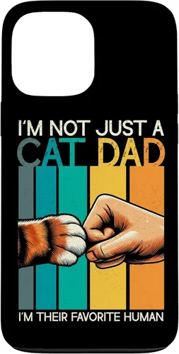 Vista 23 de Cat Dad Father Cat Lover Parent Father's Day Papa Fatherhood Case for iPhone 16