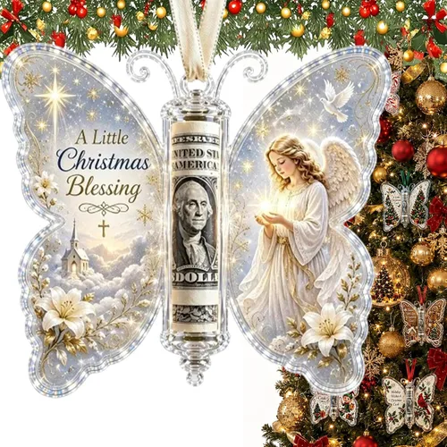 Vista 14 de Regalo de dinero en efectivo de Navidad, adorno de mariposa, decoración de 5PCS-B
