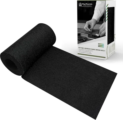 Vista 44 de KING MOUNTAIN Parche de lona para planchar, 3 x 60 pulgadas, parche de reparación de tela 100% algodón impermeable, utilizado para varios sofás