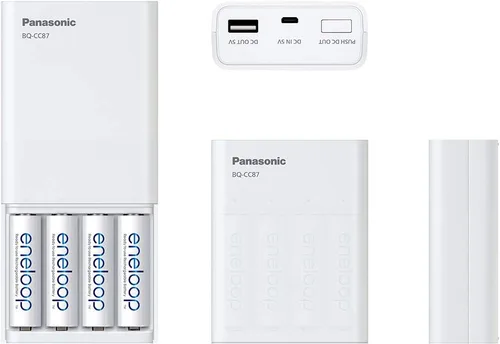 Vista 4 de Panasonic Eneloop - Cargador de batería recargable con pilas AA (paquete de 16)