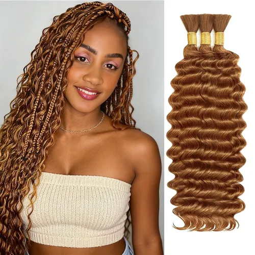 Vista 27 de Cabello humano bohemio, cabello trenzado, 16 pulgadas, 3.53 onzas #1B