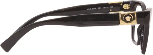 Vista 3 de Versace Gafas 3294 GB1 para mujer, marco óptico de borde completo, color negrodorado, 2.087in