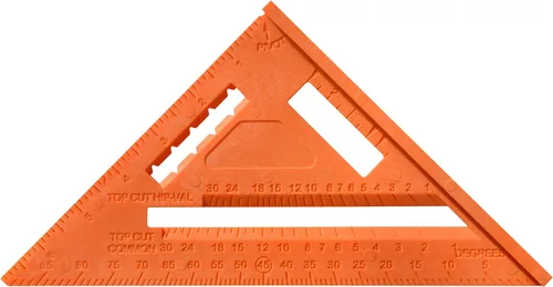 Vista 3 de Johnson Level & Tool RAS-70B-ORAN Escuadra de Viga Structo-Cast, 7", Naranja, 1 Escuadra