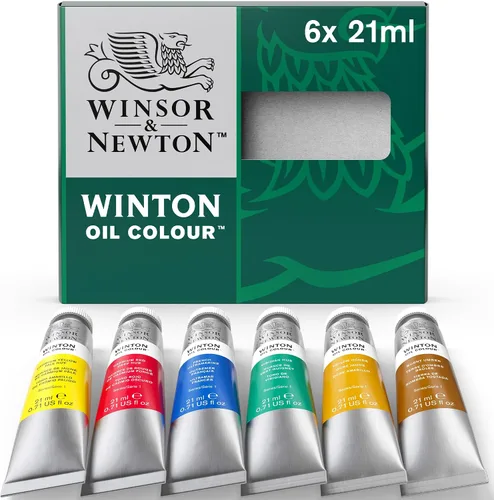 Vista 12 de Winsor & Newton Set de pintura al óleo Winton Color, fluorescente, 3 tubos de 37ml Pigmentos de artista, duraderos, resistentes a la luz