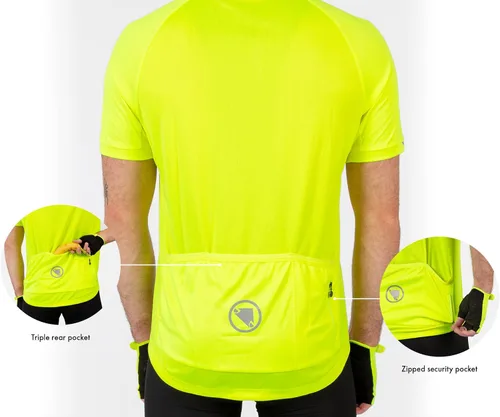 Vista 4 de Endura Men's Xtract Road Cycling Short Sleeve Jersey
