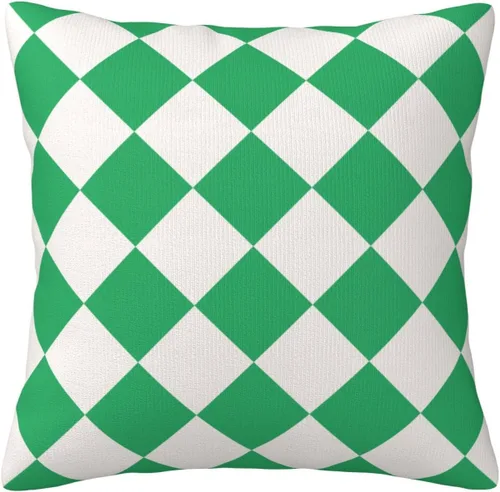Vista 30 de Aspen - Fundas de almohada doradas y azul princesa a cuadros retro para sofá, fundas de cojín decorativas para decoración del hogar, habitación