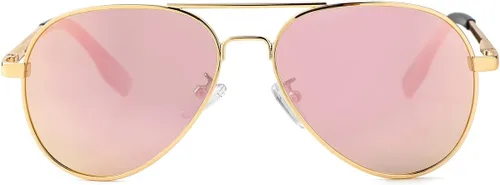 Vista 19 de Gafas de sol polarizadas de aviador pequeñas para niñas y niños de 4 a 16 años