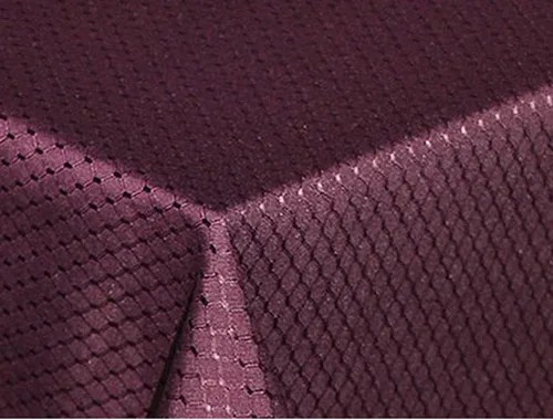 Vista 4 de Tektrum Paquete de 2 manteles cuadrados resistentes de 70 x 70 pulgadas, elegantes manteles de jacquard con tejido de gofre, impermeable, resistente