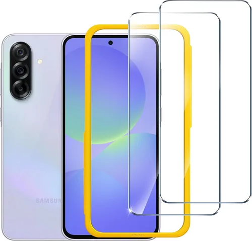 Vista 9 de ivoler - Protector de pantalla para Samsung Galaxy A17 5G/Galaxy A16 5G, película de vidrio templado, marco de alineación, fácil instalación