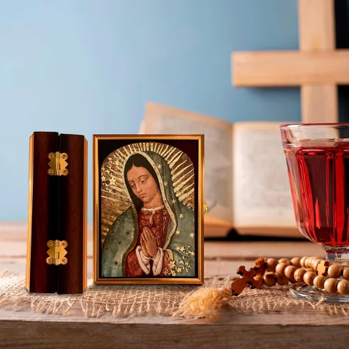 Vista 5 de Estuche para Rosario Virgen de Guadalupe 5.3 in x 4.1 in