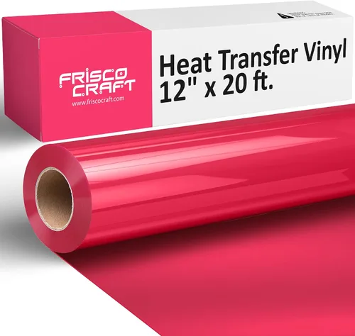Vista 13 de Frisco Craft Rollos de vinilo HTV – Rollos de vinilo de transferencia de calor para impresiones personalizadas – Rollo HTV mate de 12 pulgadas x 20