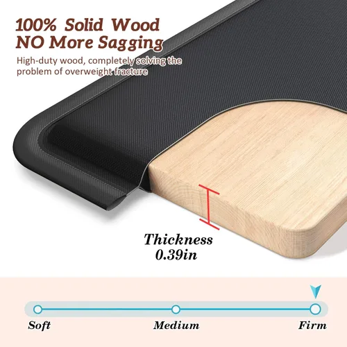 Vista 3 de Jin&Bao - Soporte de cojín de sofá para hundimiento, tablero de soporte de cojín de sofá de madera maciza resistente 21"- 67" para sofá de dos