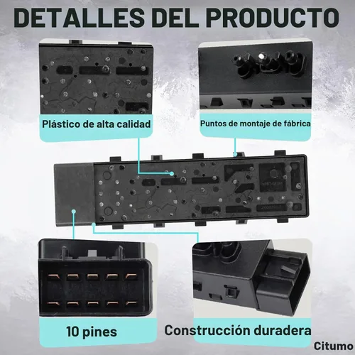 Vista 4 de 25974714 Interruptor de asiento eléctrico Interruptor de ajuste delantero izquierdo lado del conductor para Buick Chevy Cadillac GMC Ajustador Botón