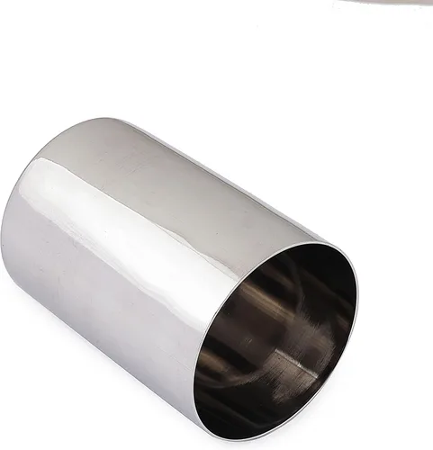 Vista 3 de Vasos de acero inoxidable de 10 onzas, vasos irrompibles de metal irrompibles para bar, hogar, restaurante (4)