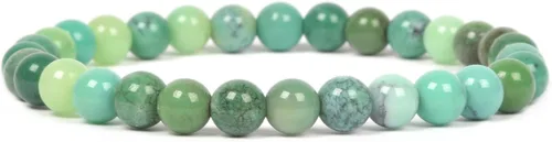 Vista 26 de Justinstones Gem - Pulsera elástica de cuentas redondas de 6 mm de piedras semipreciosas, unisex, 16.5 cm Ojo de tigre azul dorado AA