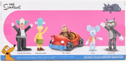 Vista 6 de The Simpsons - Juego de figuras de 2.5 pulgadas de Krusty The Clown Show Set