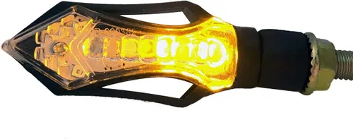 Vista 2 de Black Sequential Turn Signals LED Turn Signals Blinkers Indicators Compatible for 2016 Kawasaki Ninja H2R