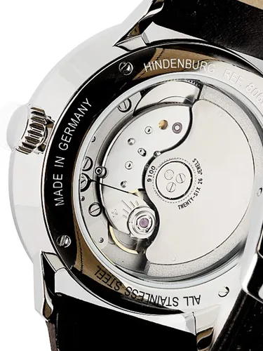 Vista 2 de Reloj de hombre Zeppelin con correa de cuero serie LZ129 Hindenburg ED. 1 Fecha de reserva automática 8060