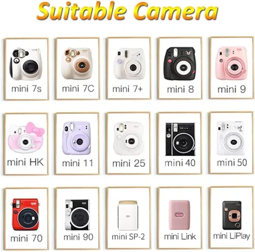 Vista 4 de Fujifilm Película Instax Mini para cámara instantánea con unidad flash USB Sandisk de 32 GB + 2 paquetes mini dobles (40 hojas) y paño de limpieza