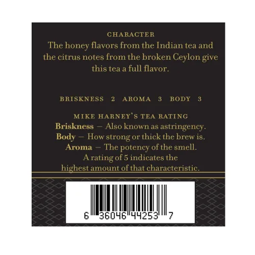 Vista 4 de Harney & Sons Té de Ceilán e India Lata de 4 onzas, té de hojas sueltas, también conocido como Orange Pekoe Mezcla de té negro Assam y Ceilán