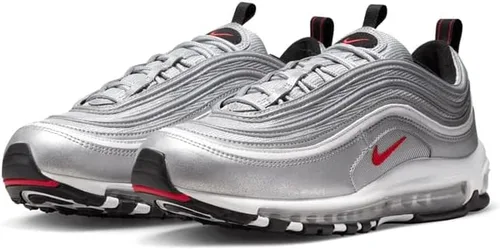 Vista 2 de Nike Hombres Air Max 97 OG, Oro metálico, rojo universitario, negro, blanco