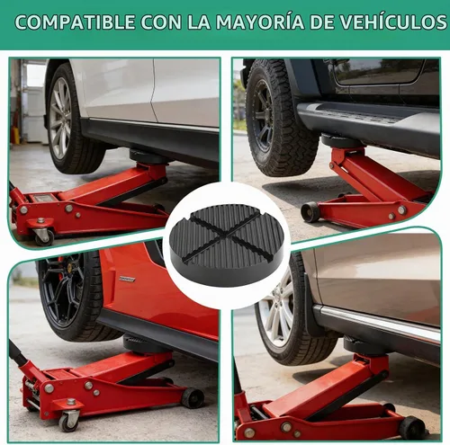 Vista 4 de Almohadilla de goma universal para gato de piso, almohadilla para elevador de vehículo, adaptador con ranura y protector de soldadura de pellizco 1