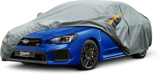 Vista 234 de Kayme Funda de Coche de Servicio Pesado Impermeable para Todo Tipo de Clima, Ajuste Personalizado para Tesla Model S, Cubierta Exterior Completa