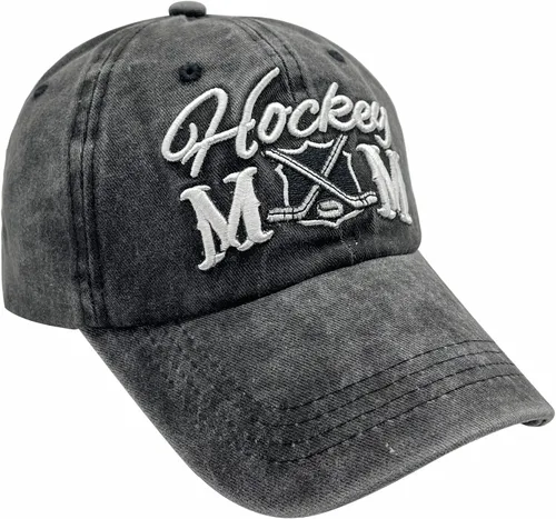 Vista 2 de Waldeal Gorra de béisbol ajustable para mujer con bordado para mamá de hockey
