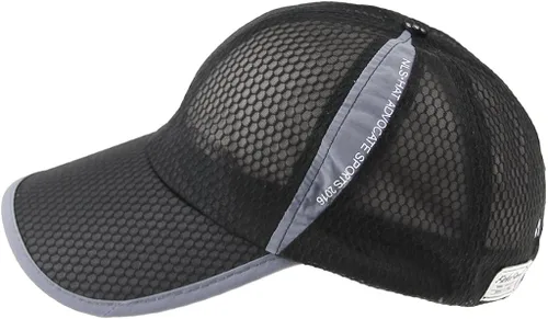 Vista 2 de Gorra De Béisbol Malla Transpirable unisex. Gorra con protección anti UV ajustable Snapback Tenis Golf Running Pesca Ciclismo
