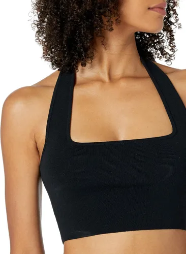 Vista 4 de The Drop Greta - Suéter ajustado con cuello cuadrado para mujer