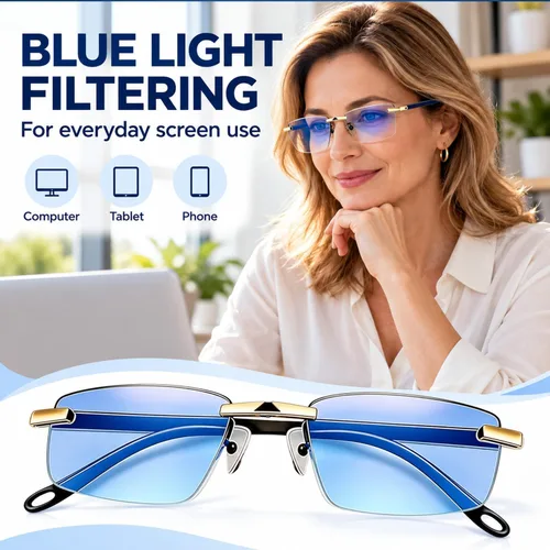 Vista 5 de Vidrios azules auto ajustables del enfoque de los vidrios Gafas de enfoque automático, lentes de enfoque automático autoajustables para 1 unidad.