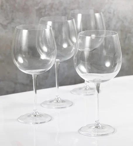 Vista 2 de MIKASA Julie - Juego de 4 vasos de cristal sin plomo, 22.1 onzas líquidas, transparentes