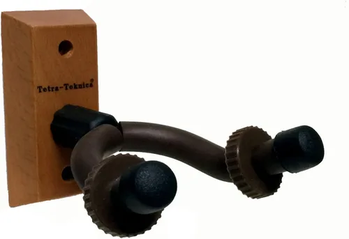 Vista 2 de Tetra-Teknica Essentials Series EGH-01NW-2P - Percha para guitarra de madera dura para hogar y estudio, paquete de 2