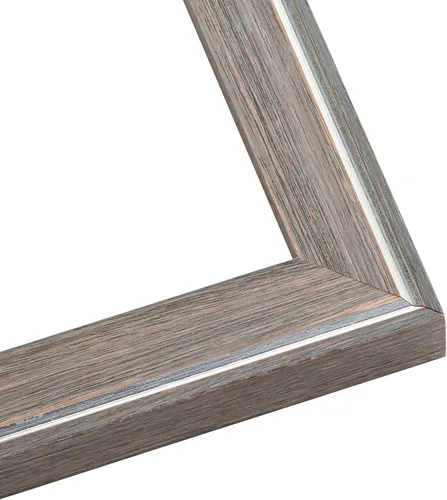 Vista 2 de Marco de fotos de madera real gris de 5 x 5 pulgadas de ancho de 1.25 pulgadas Profundidad del marco interior de 0.5 pulgadas Marco de fotos