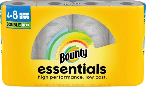 Vista 3 de Bounty 75720 Essentials Select-A-Size - Toallas de papel, 2 capas, 78 hojas/rollo, 12 rollos/cartón, 12 unidades (paquete de 1)
