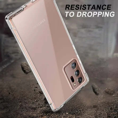 Vista 5 de SURITCH Funda transparente para Samsung Galaxy Note 20 Ultra (solamente) de 6.9 pulgadas, [protector de pantalla integrado], protección de cuerpo