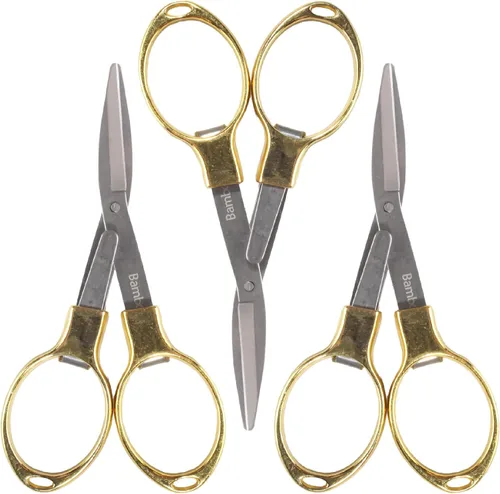 Vista 33 de JubileeYarn - Tijeras plegables de metal, oro rosa, 1 tijera