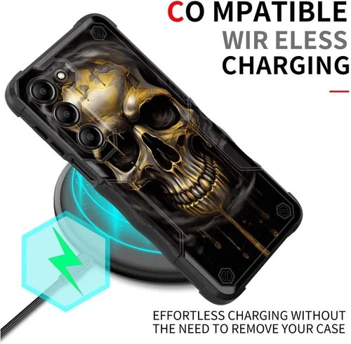 Vista 102 de Funda para Galaxy A14 5G, [Doble Capa][Protección contra Caídas de Grado Militar de 10 Pies] [Antideslizante] Funda Resistente a Prueba de Golpes
