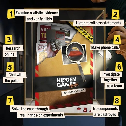 Vista 4 de Hidden Games: La Corona de Medianoche – Juego de Misterio de Asesinato Sin Resolver – Investigación de Archivos de Casos Cerrado – Juega Detective