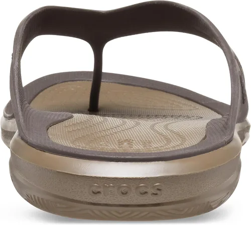 Vista 3 de Crocs Swiftwater Wave Flip Flops zapatos de hombre para la hora del baño.
