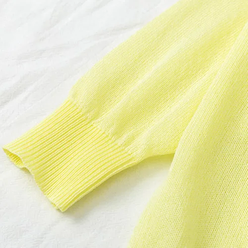 Vista 7 de Camisa niñas pequeñas abrigos cárdigan manga larga botones fino Tops niños chaquetas cuello en V sólidas, H1-amarillo, Mochilas Tradicionales